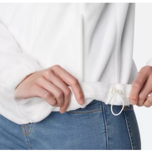 Columbia Women's Benton Springs Full Zip Fleece Jacket Size, M WHITE Like NEW - Picture 6 of 10